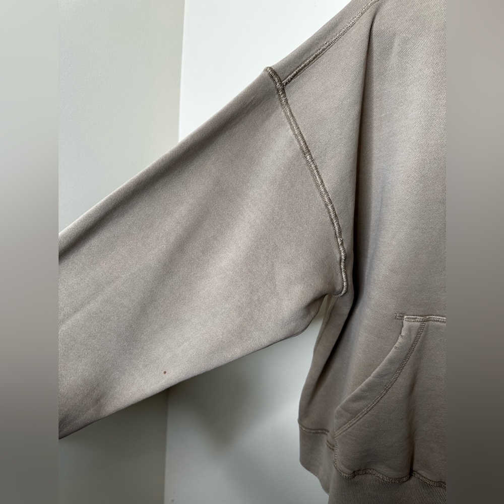Abercrombie & Fitch Taupe Cropped Hoodie - Picture 5 of 7
